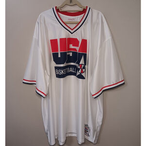 Larry Bird 1992 Dream Team USA Size 64 5XL Jersey Shooting Shirt Mitchell & Ness